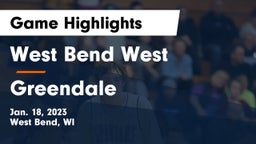 West Bend West  vs Greendale  Game Highlights - Jan. 18, 2023