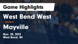 West Bend West  vs Mayville  Game Highlights - Nov. 28, 2023
