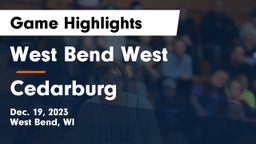 West Bend West  vs Cedarburg  Game Highlights - Dec. 19, 2023