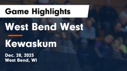 West Bend West  vs Kewaskum  Game Highlights - Dec. 28, 2023