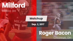 Matchup: Milford  vs. Roger Bacon  2017