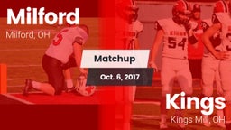 Matchup: Milford  vs. Kings  2017