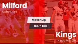 Matchup: Milford  vs. Kings  2017