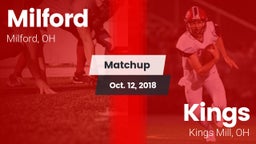 Matchup: Milford  vs. Kings  2018