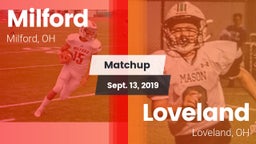 Matchup: Milford  vs. Loveland  2019