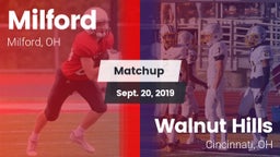 Matchup: Milford  vs. Walnut Hills  2019