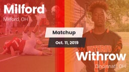 Matchup: Milford  vs. Withrow  2019