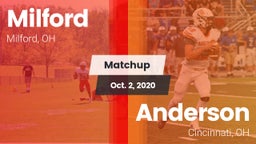 Matchup: Milford  vs. Anderson  2020