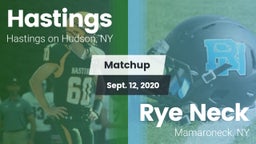 Matchup: Hastings vs. Rye Neck  2020