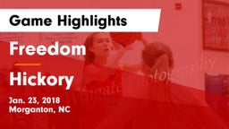 Freedom  vs Hickory  Game Highlights - Jan. 23, 2018
