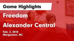 Freedom  vs Alexander Central  Game Highlights - Feb. 2, 2018