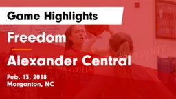 Freedom  vs Alexander Central  Game Highlights - Feb. 13, 2018