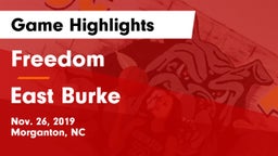 Freedom  vs East Burke  Game Highlights - Nov. 26, 2019