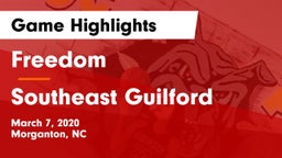 Freedom  vs Southeast Guilford  Game Highlights - March 7, 2020
