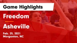 Freedom  vs Asheville  Game Highlights - Feb. 25, 2021