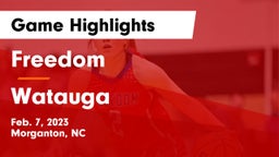 Freedom  vs Watauga  Game Highlights - Feb. 7, 2023