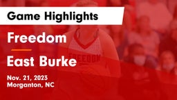 Freedom  vs East Burke  Game Highlights - Nov. 21, 2023