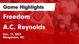 Freedom  vs A.C. Reynolds  Game Highlights - Dec. 12, 2023