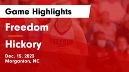 Freedom  vs Hickory  Game Highlights - Dec. 15, 2023