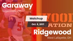 Matchup: Garaway  vs. Ridgewood  2017