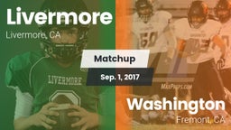 Matchup: Livermore High vs. Washington  2017
