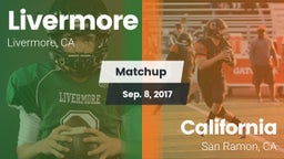 Matchup: Livermore High vs. California  2017