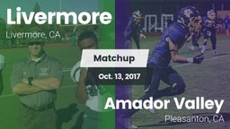 Matchup: Livermore High vs. Amador Valley  2017