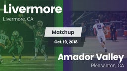 Matchup: Livermore High vs. Amador Valley  2018