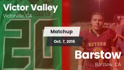 Matchup: Victor Valley High vs. Barstow  2016