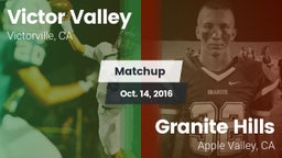 Matchup: Victor Valley High vs. Granite Hills  2016