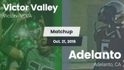 Matchup: Victor Valley High vs. Adelanto  2016