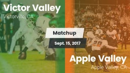 Matchup: Victor Valley High vs. Apple Valley  2017