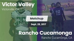 Matchup: Victor Valley High vs. Rancho Cucamonga  2017
