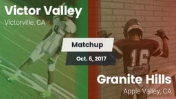 Matchup: Victor Valley High vs. Granite Hills  2017