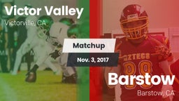Matchup: Victor Valley High vs. Barstow  2017