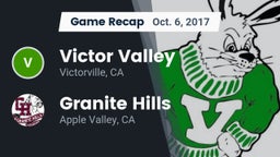 Recap: Victor Valley  vs. Granite Hills  2017