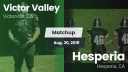 Matchup: Victor Valley High vs. Hesperia  2018