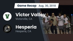 Recap: Victor Valley  vs. Hesperia  2018