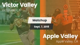 Matchup: Victor Valley High vs. Apple Valley  2018