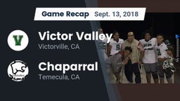 Recap: Victor Valley  vs. Chaparral  2018