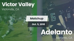 Matchup: Victor Valley High vs. Adelanto  2018