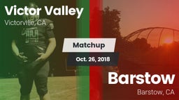 Matchup: Victor Valley High vs. Barstow  2018