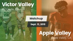 Matchup: Victor Valley High vs. Apple Valley  2019