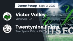 Recap: Victor Valley  vs. Twentynine Palms  2022