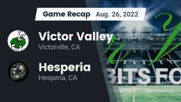 Recap: Victor Valley  vs. Hesperia  2022