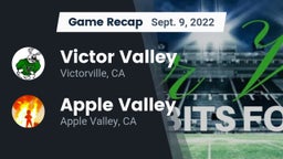 Recap: Victor Valley  vs. Apple Valley  2022