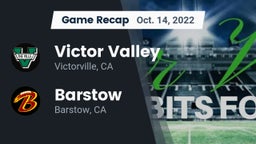 Recap: Victor Valley  vs. Barstow  2022