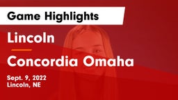 Lincoln  vs Concordia Omaha Game Highlights - Sept. 9, 2022