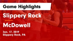 Slippery Rock  vs McDowell  Game Highlights - Jan. 17, 2019