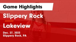 Slippery Rock  vs Lakeview  Game Highlights - Dec. 27, 2023